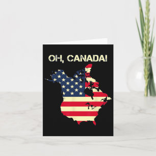 Präsident Trump Sprichwort Oh Canada Map American  Karte