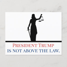 Präsident Trump steht nicht über dem Gesetz Lady J Postkarte