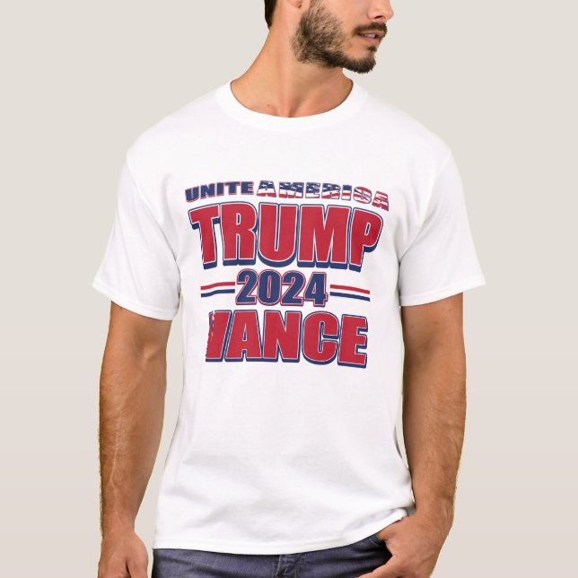 Präsident Trump und JD Vance 2024 T-Shirt (Vorderseite)