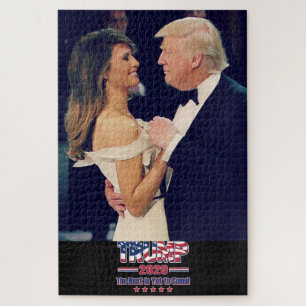 Präsident Trump und Melania beim Tanzen