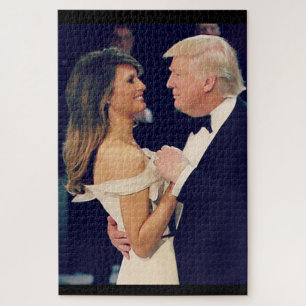 Präsident Trump und Melania tanzen