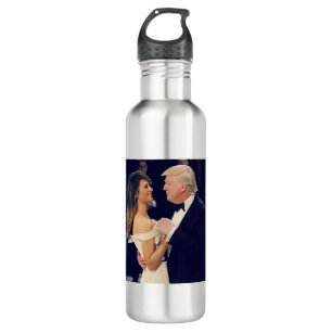 Präsident Trump und Melania tanzen Edelstahlflasche
