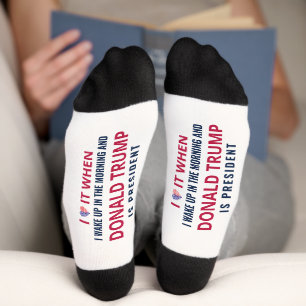 Präsident Trump unterstützt republikanisches Gesch Socken