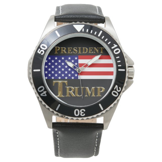 PRÄSIDENT TRUMP WATCH ARMBANDUHR (Vorderseite)