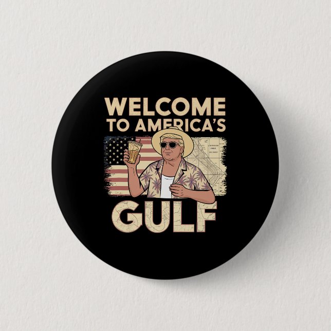 Präsident Trump willkommen Button (Vorderseite)