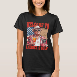 Präsident Trump Willkommen im Golf von Mexiko 4 T-Shirt