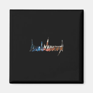 Präsident Unterschrift Grunge USA-Flagge 4. Juli 1 Magnet