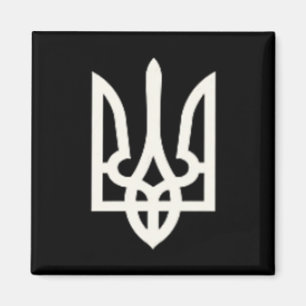 Präsident Volodymyr Zelensky Ukrainischer Dreizack Magnet
