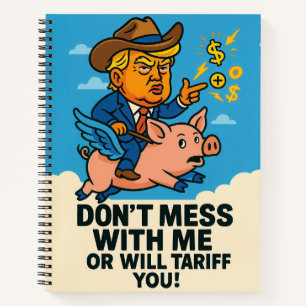 Präsident wendet Zölle auf alle an Notizbuch