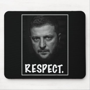 Präsident Zelensky Porträt Respekt Unterstützung U Mousepad