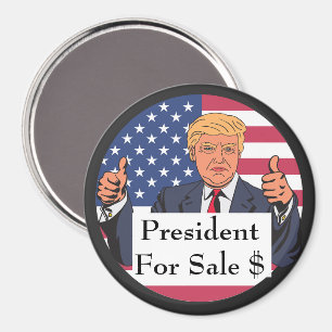 Präsident zum Verkauf Magnet