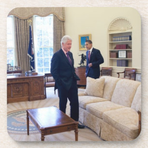 Präsidenten Barack Obama und Bill Clinton Untersetzer