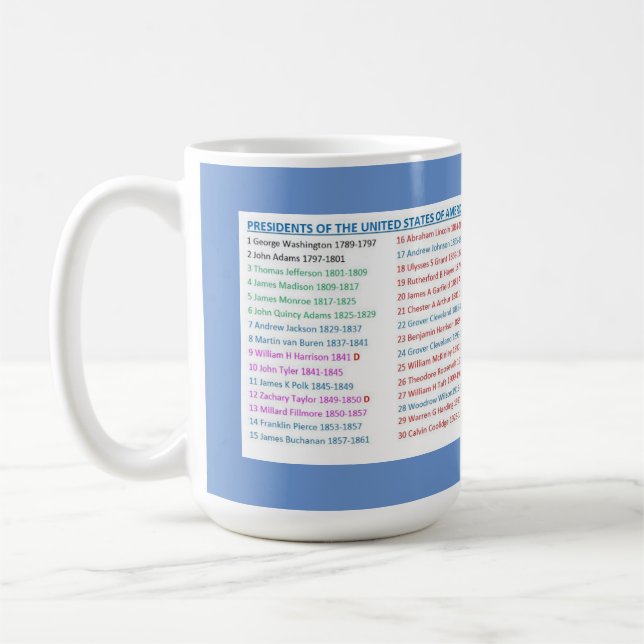 Präsidenten der Tasse der Vereinten Staaten (Links)