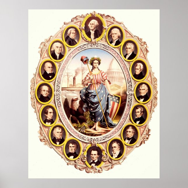 Präsidenten der Vereinigten Staaten Poster (Vorne)