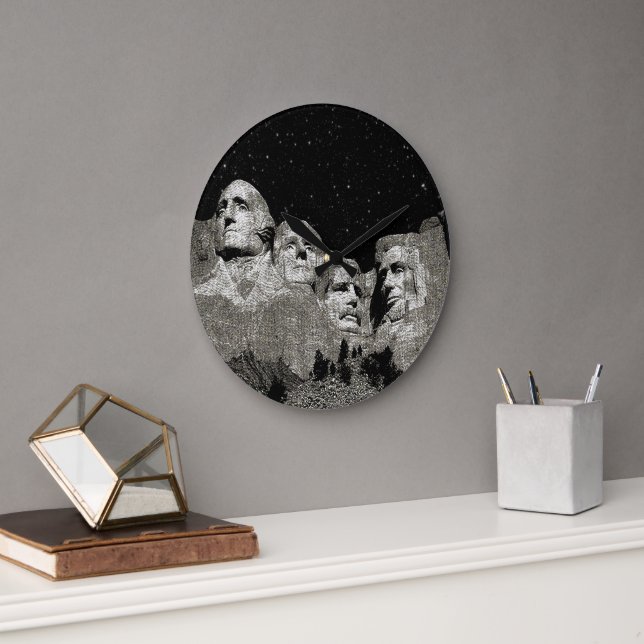 Präsidenten Mount Rushmore Grafik, Uhr (Büro)