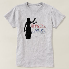 Präsidenten sind keine Könige, die niemand über de T-Shirt