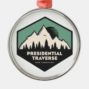 Präsidenten-Traverse New Hampshire Türkis Ornament Aus Metall