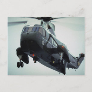 Präsidentenhubschrauber bei Ankunft in Pointe du H Postkarte