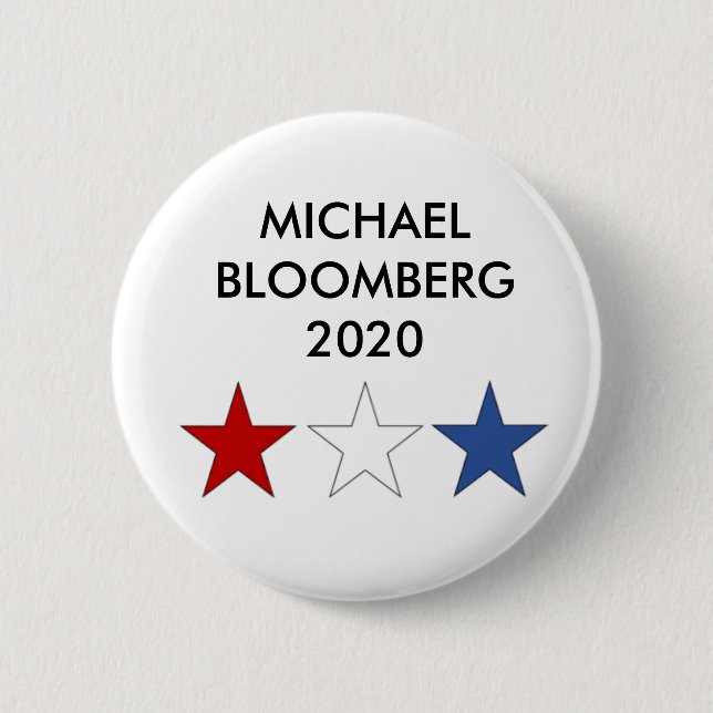 Präsidentenknopf Michael Bloombergs 2020 Button (Vorderseite)