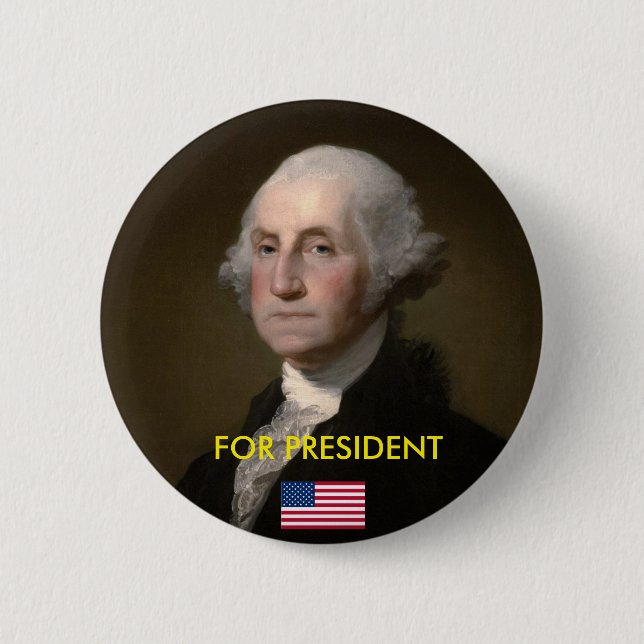 Präsidentenknopf: Washington für Präsidenten Button (Vorderseite)
