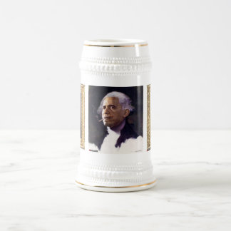 Präsidentensammler Stein Barrys Hussein Obama Bierglas
