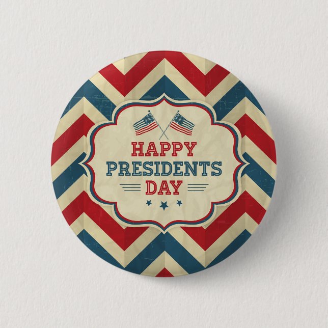 Präsidententag Chevron Button (Vorderseite)