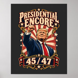 Präsidentielles Encore Geballte Faust 45/47 Poster