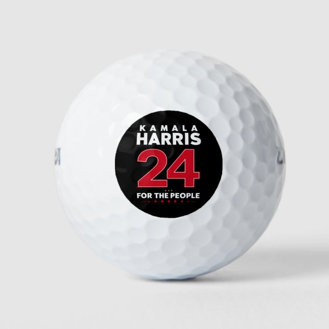 Präsidentin 47 Kamala Harris 2024 Unterstützung Fr Golfball (Vorderseite)