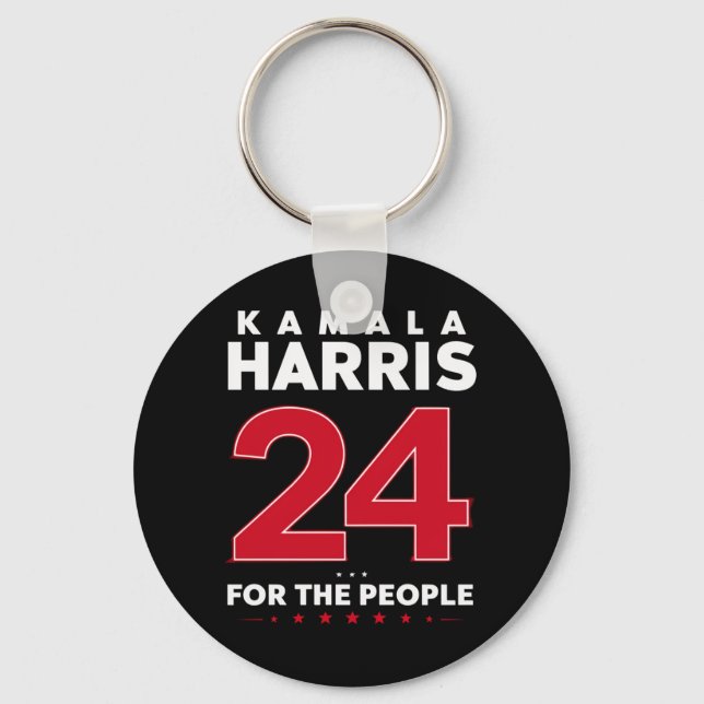 Präsidentin 47 Kamala Harris 2024 Unterstützung Fr Schlüsselanhänger (Vorderseite)