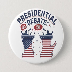 Präsidentschaftsdebatte Button