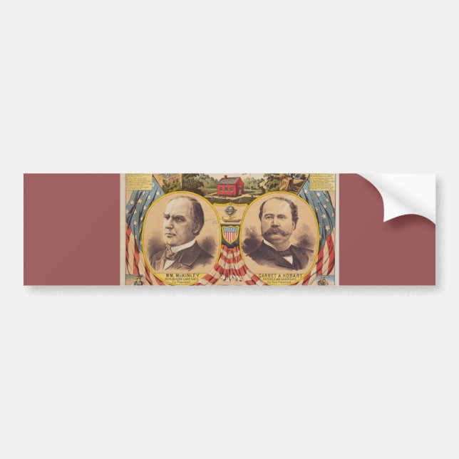 Präsidentschaftskampagne für das Vintage republika Autoaufkleber (Vorne)