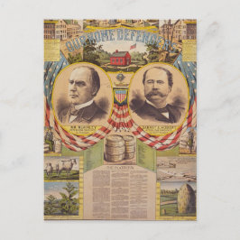 Präsidentschaftskampagne für das Vintage republika Postkarte