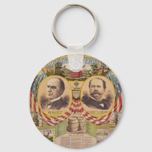 Präsidentschaftskampagne für das Vintage republika Schlüsselanhänger