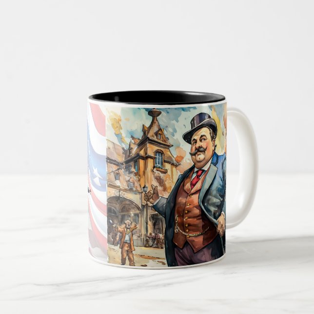 Präsidentschaftskollektion Zweifarbige Tasse (VorderseiteRechts)