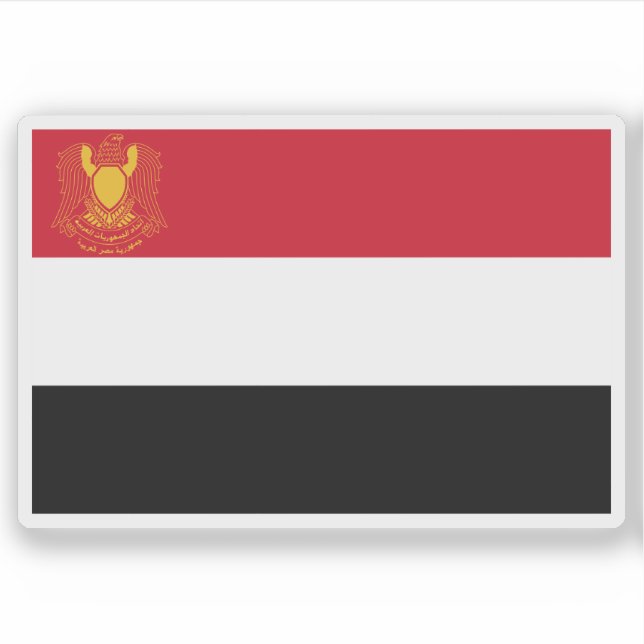 Präsidentschaftsstandard Ägyptens (1972-1984) Aufkleber (Vorderseite)