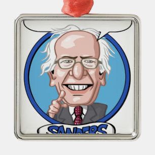 Präsidentschaftswahl 2016 silbernes ornament
