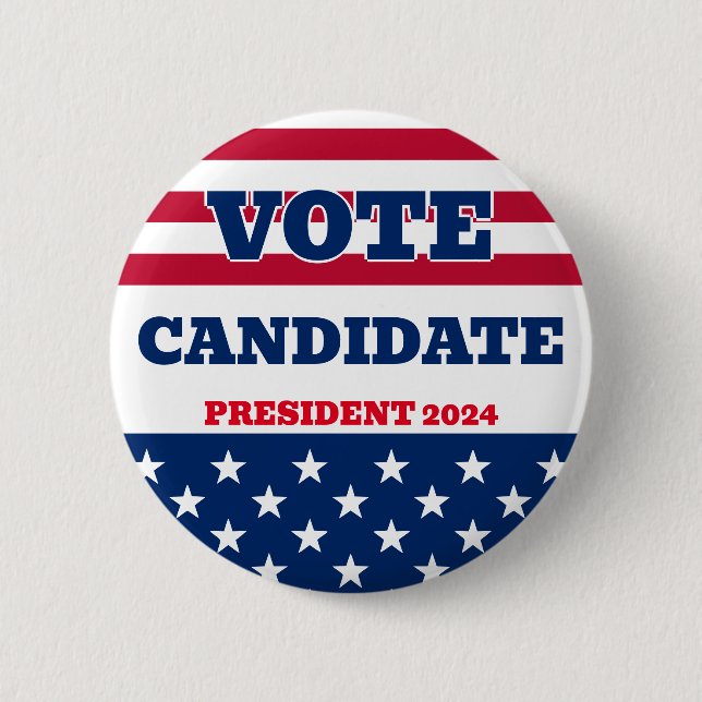 Präsidentschaftswahl Button (Vorderseite)