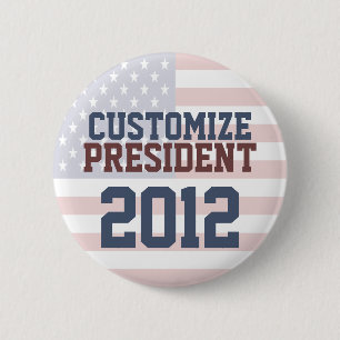 Präsidentschaftswahl-kundengerechter Knopf 2012 Button