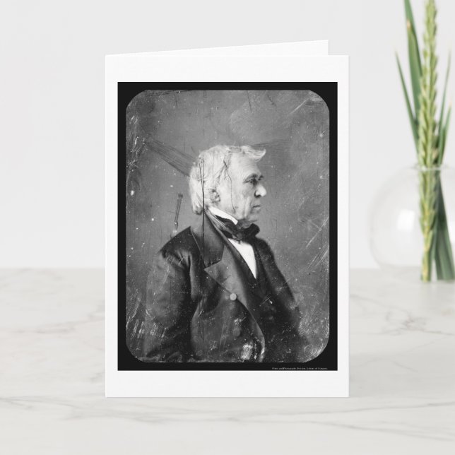 Präsidentzachary taylor Daguerreotype 1844 Karte (Vorderseite)