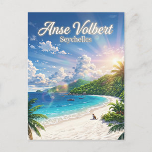 Praslin-Insel, Anse Volbert, Praslin Seychellen Postkarte