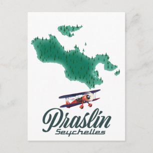 Praslin Seychellen Karte