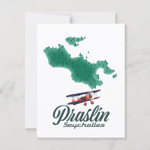 Praslin Seychellen Karte