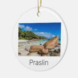 Praslin Seychelles Island Anse Lazio Beach Geschen Keramik Ornament