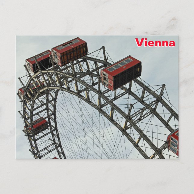 Prater Ferris wheel, Wien, Österreich Postkarte (Vorderseite)