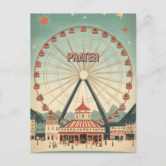 Prater Wien Österreich Postkarte (Vorderseite)