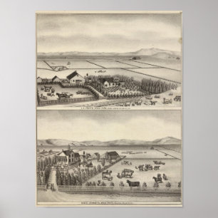 Pratt, Stewart-Bauernhöfe Poster