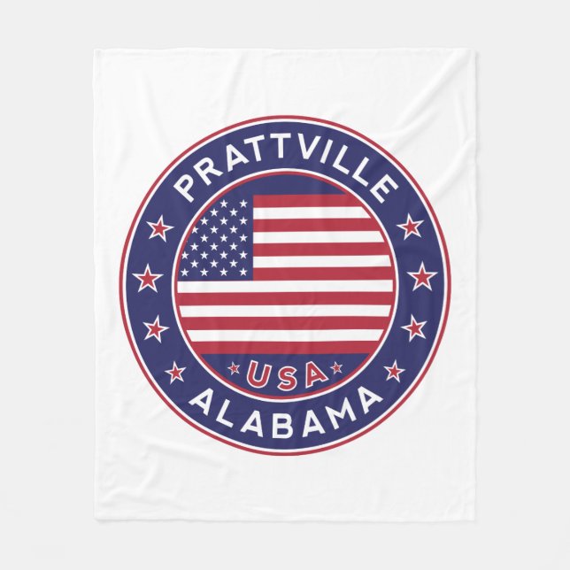 Prattville, Alabama Fleecedecke (Vorderseite)