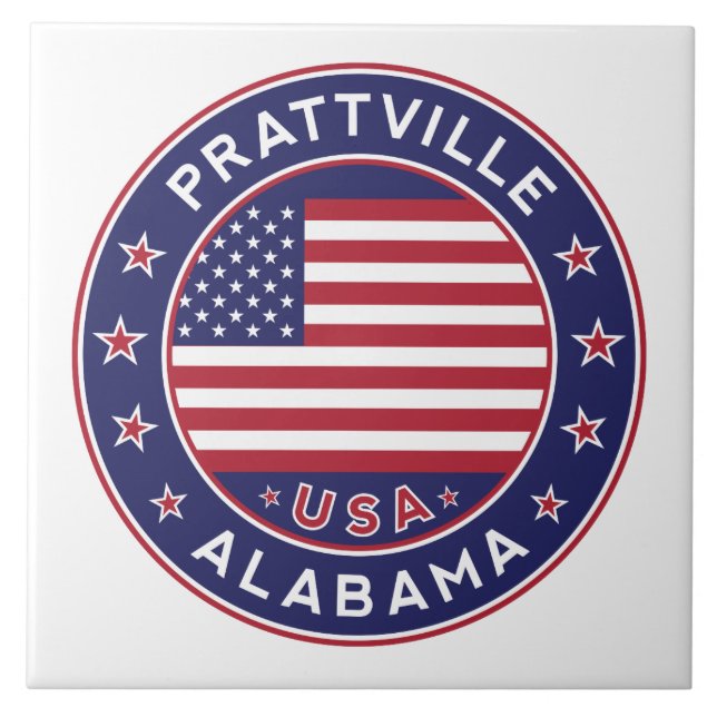 Prattville, Alabama Fliese (Vorderseite)
