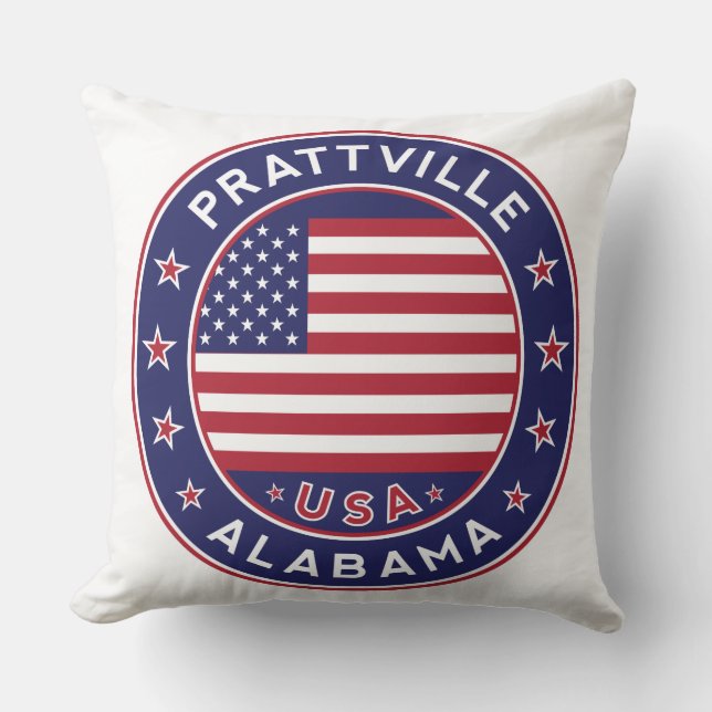 Prattville, Alabama Kissen (Vorderseite)