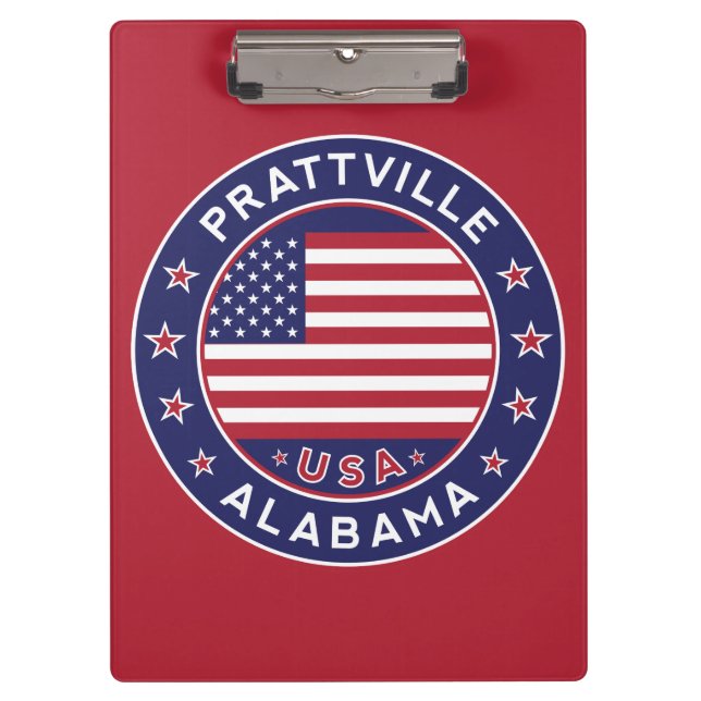Prattville, Alabama Klemmbrett (Vorderseite)